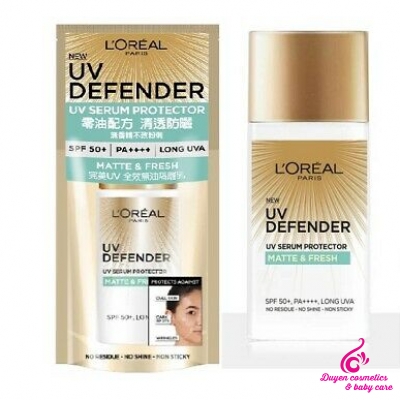Kem Chống Nắng L'oréal UV Defender Matte & Fresh Kiềm Dầu  SPF 50+ PA++++ 50ml