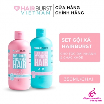 Bộ Dầu Gội Và Dầu Xả Hairburst for longer stronger hair Cho Tóc Dài Và Khỏe 350ml