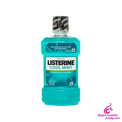 Nước Súc Miệng Listerine Cool Mint Mouthwash Hơi Thở Thơm Mát 250ml