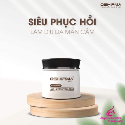 Kem Oshirma anti spots revital cream giúp nuôi dưỡng da và phục hồi bổ sung độ ẩm 10g