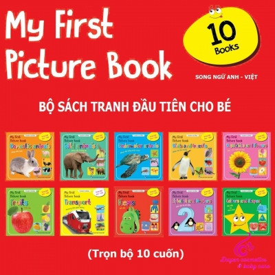 Sách thư viện song ngữ đầu tiên cho bé 10 cuốn