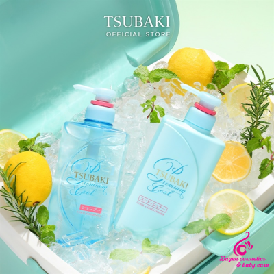 Bộ gội và xả sạch dầu mát lạnh Tsubaki Premium Cool 490ml