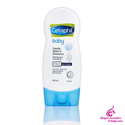 Sữa Tắm Gội Cetaphil Baby Gentle Wash & Shampoo Toàn Thân Cho Bé 230ml