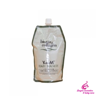 Kem ủ tóc Biotin Collagen Yuiluim siêu mềm mượt tóc 500ml