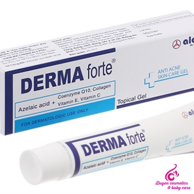  Gel Derma Forte trị mụn trứng cá, ngừa thâm, mờ sẹo, dưỡng da 15g