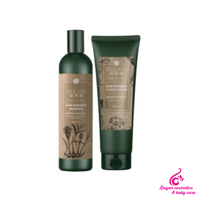 Bộ Dầu Gội Và Xã Hà Thủ Ô Weilaiya Hair Strength Shampoo & Conditioner 400ml+250ml