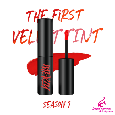 Son Kem Lì Merzy The First Velvet Tint #V1 Bloody mary đỏ hồng